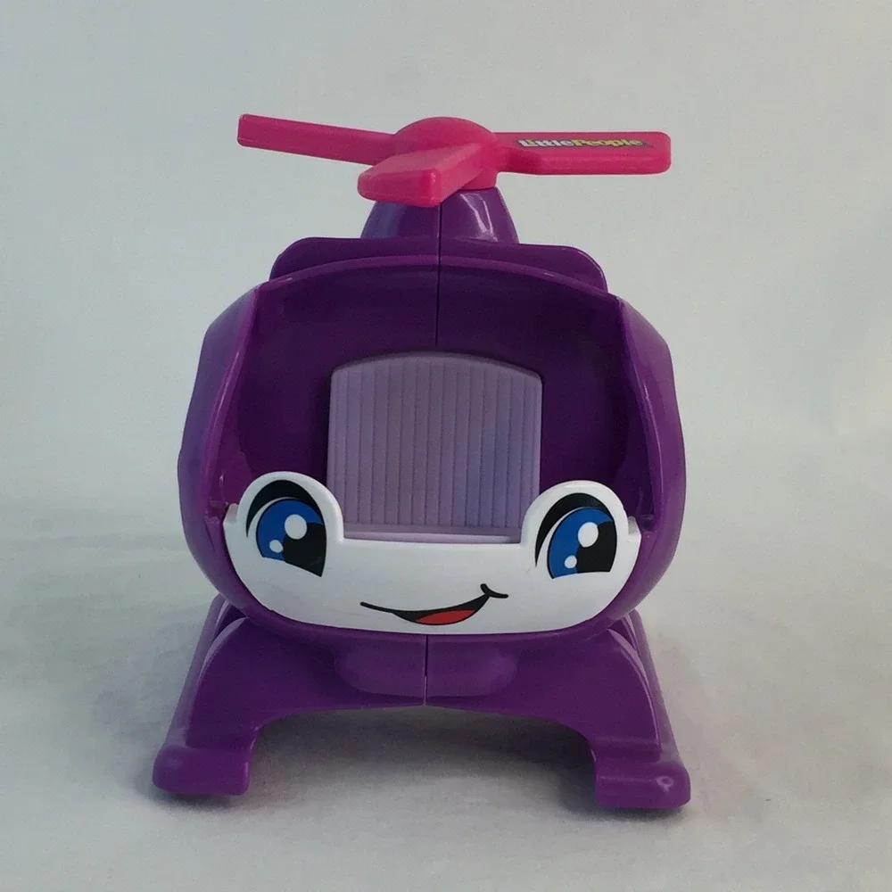 Fisher-Price Little People Barbie Helicopter Toy Purple Pink Pilot Figure‎ 2022
